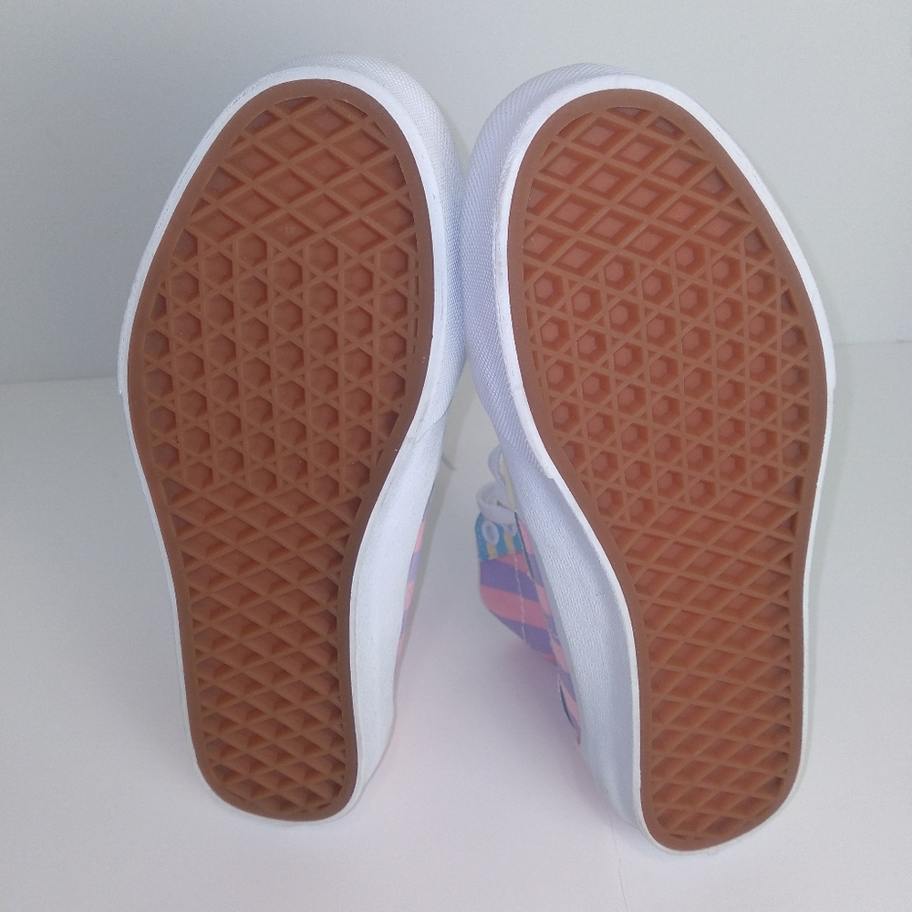 VANS SK8-Hi Tapered Women's Size 5.5 Multi-Color Pastel Stripes Skater Shoes EUC - Picture 5 of 12